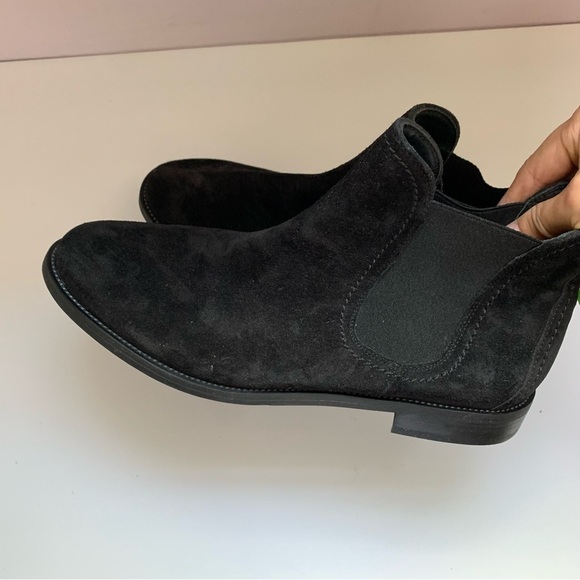Paul Green Women Jax Fine Black Suede Chelsea Boots size Austrian 6.5/US 9 - Picture 6 of 10